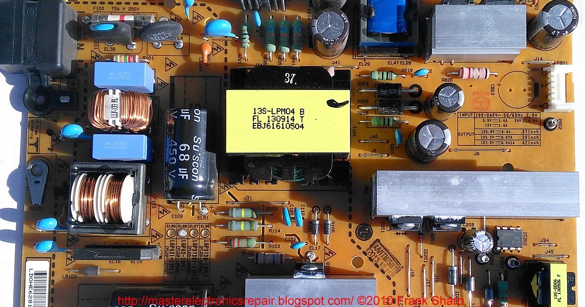 Master Electronics Repair !: LGP42-13PL1 LCD TV EAX64905301 POWER