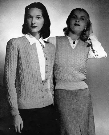 The Vintage Pattern Files: 1940's Knitting - Jack Frost Blouse Book Vol 42