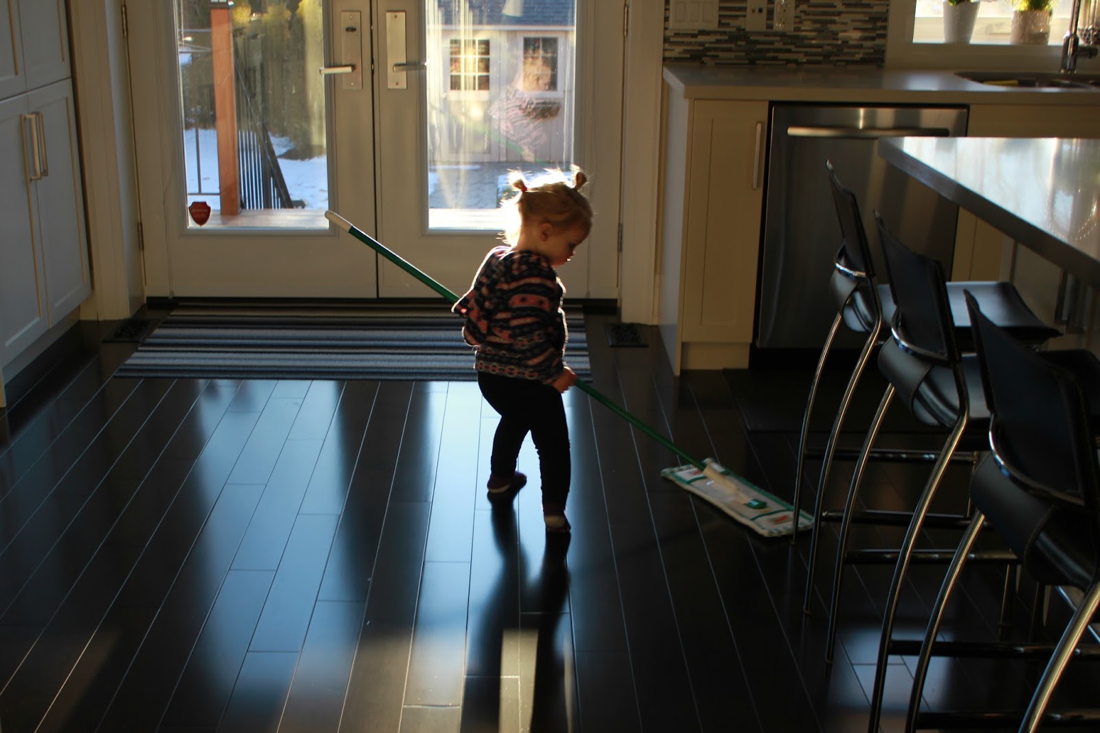 Spring Cleaning with a Toddler