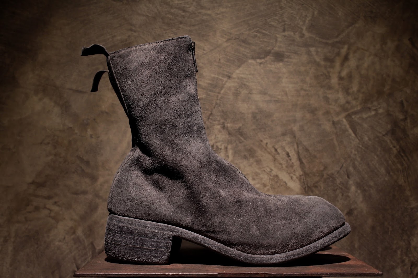 guidi front zip loafers