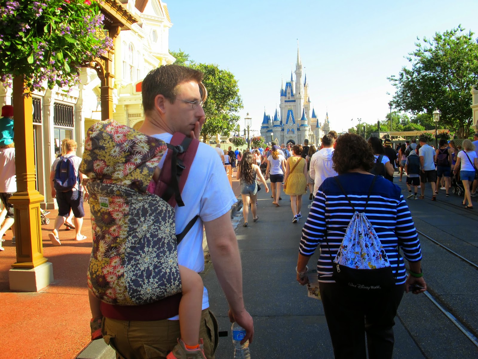 Babywearing Around Tulsa Disney World, Two Kids and No Stroller