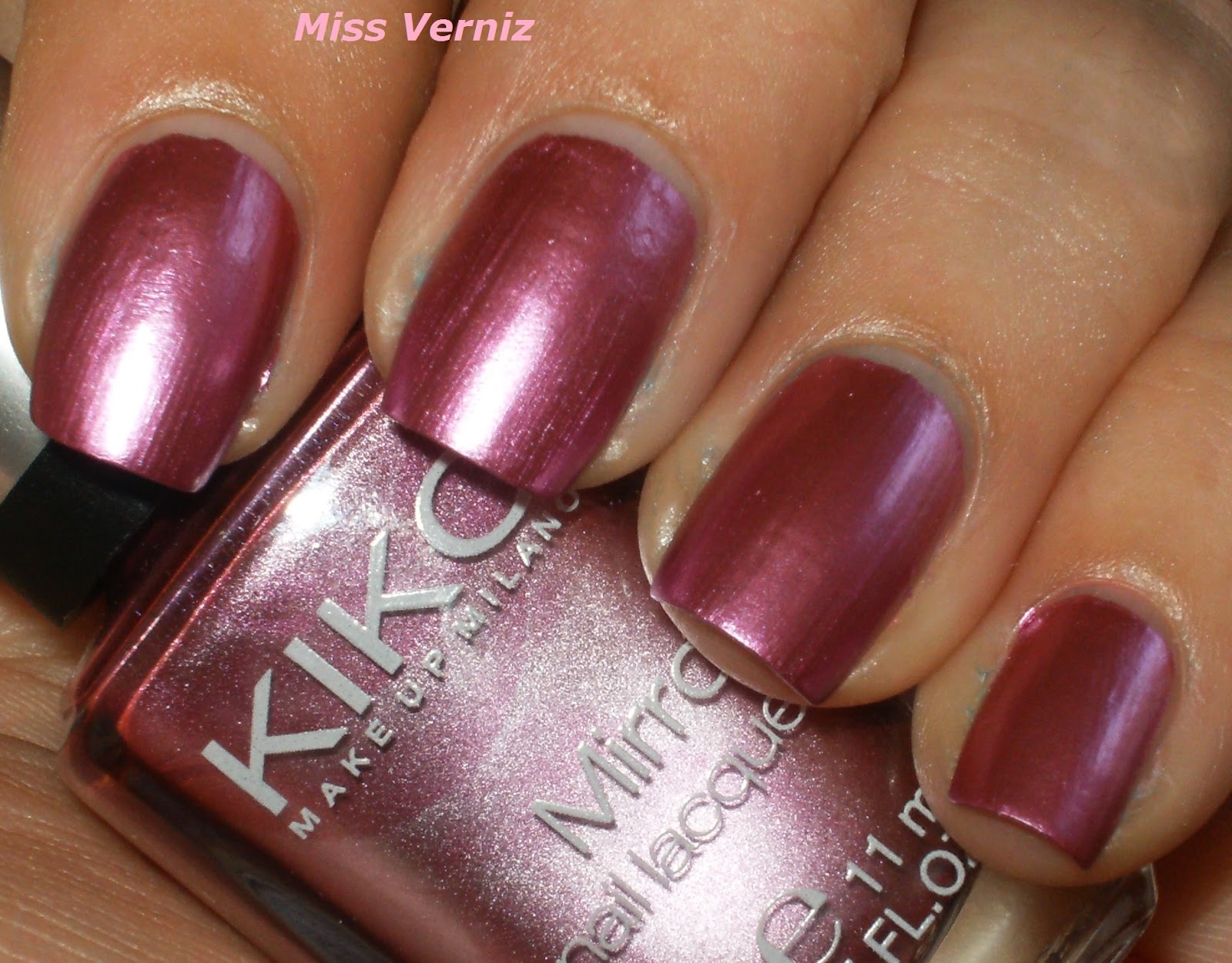 Ana_missverniz Kiko Mirror Nail Lacquer Numero 618 Orchid Pink...!!!!
