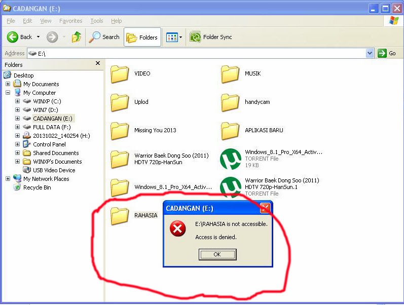 Cara Membuat Folder Tidak Bisa Dibuka Orang