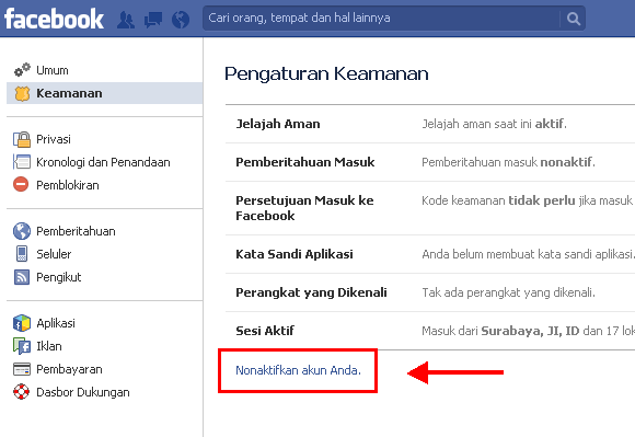 Cara Menutup Akun Facebook | Toyiq On Blogger