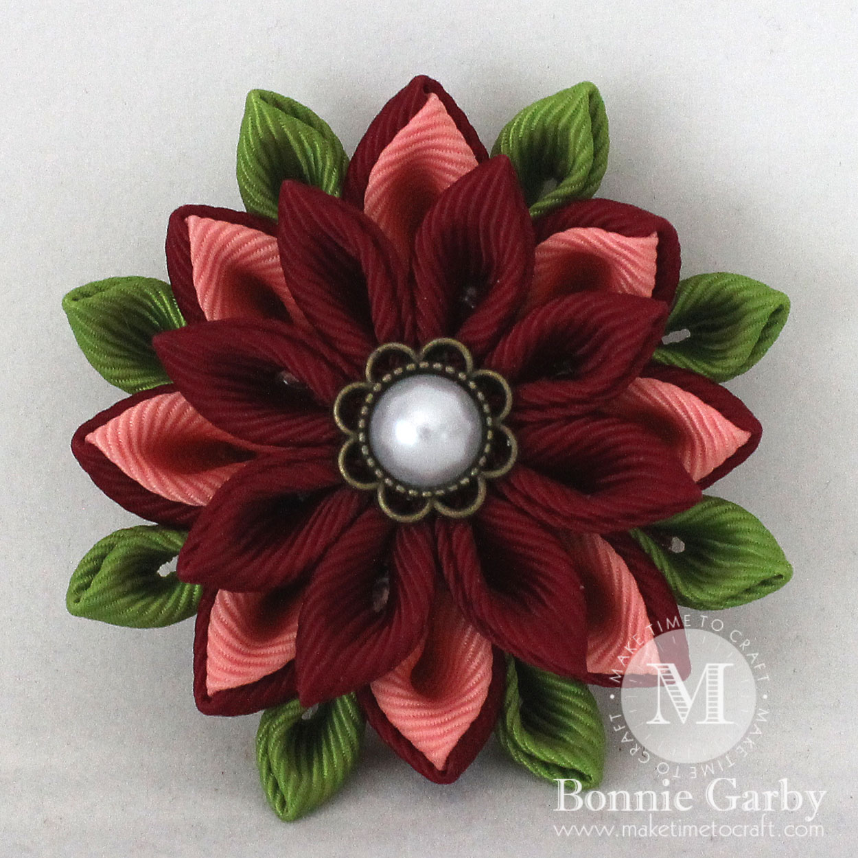really reasonable ribbon blog kanzashi flower inspiration with perfect size flower