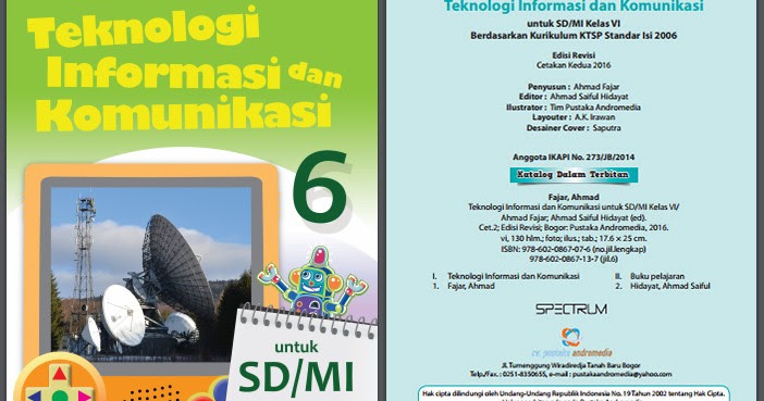 Buku Paket Tik Sd Kelas 6 Tahun 2017 Operator Sekolah