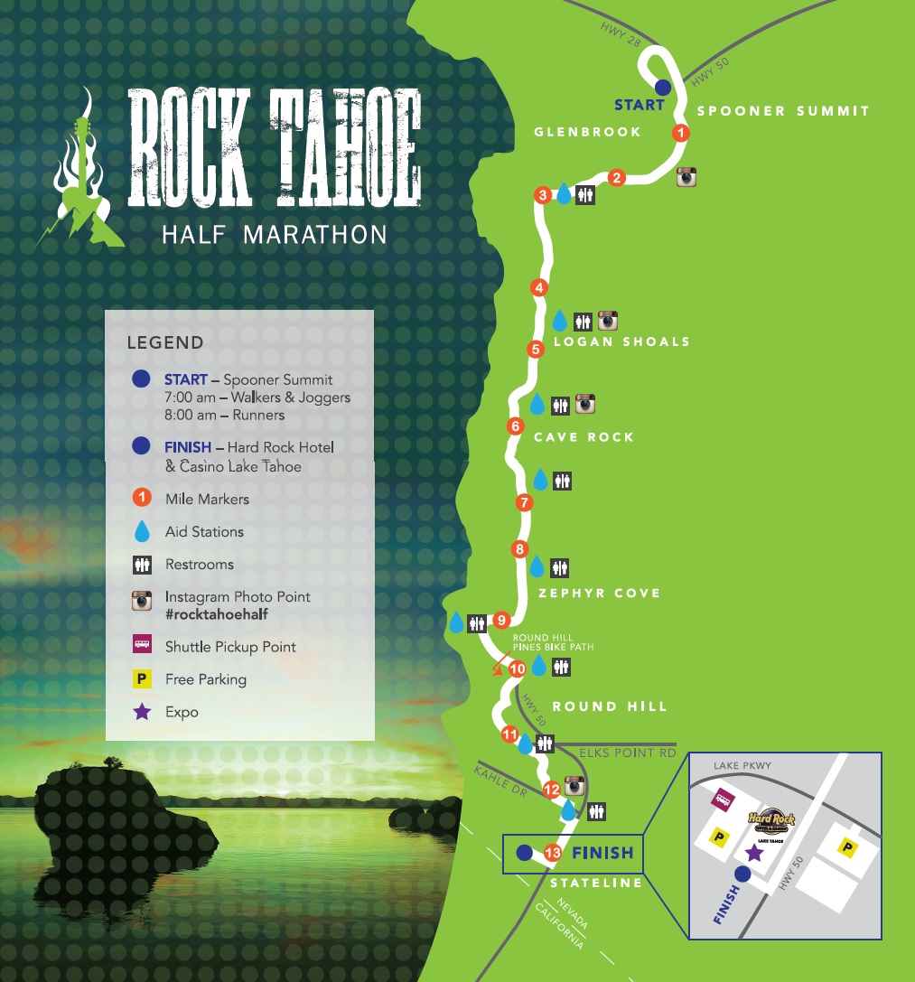 Weekend Wanderluster Rock Tahoe HalfMarathon 2016 (Douglas County