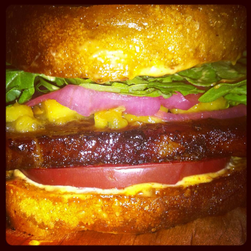 Haute + Heirloom PBLT's Peaches, Braised Pork Belly, Heirloom Tomatoes, Mixed