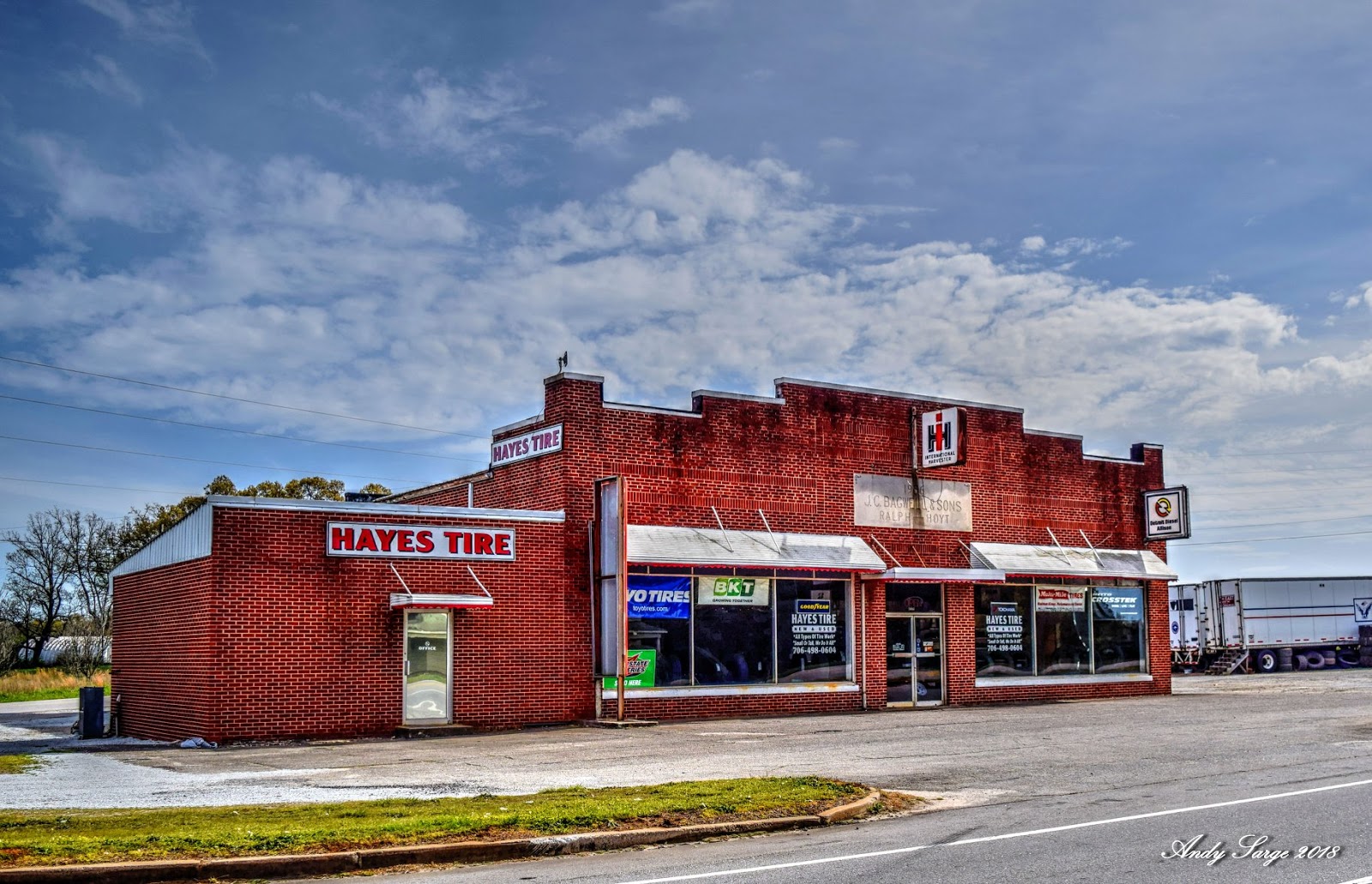 Old International Harvester Farm Dealership in Hart