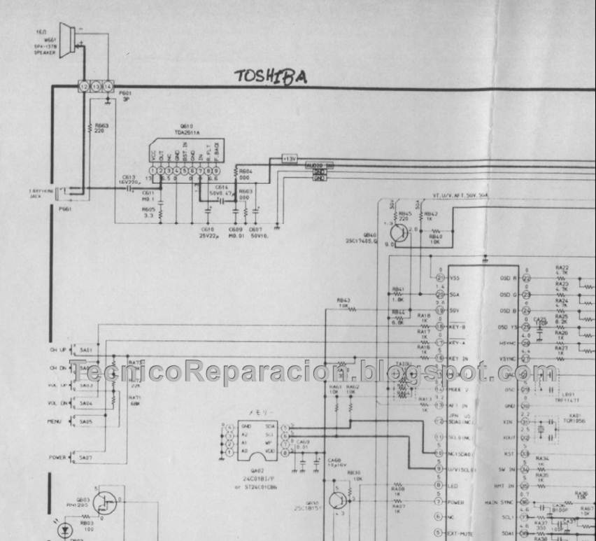 Cs20e26 Diagrama Toshiba Chasis Tac 9500