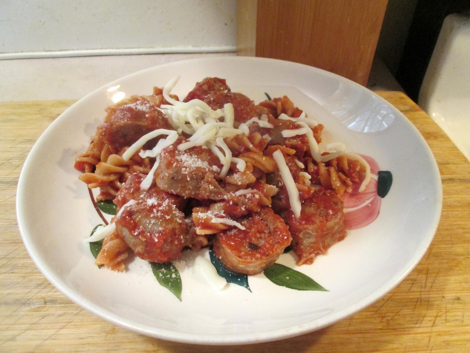 Diab2Cook Sliced Sweet Italian Turkey Sausage and Whole Grain Rotini