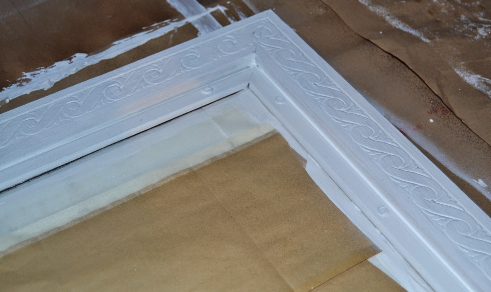 Taller de Restauración Lila: Espejo armario. El antes y después