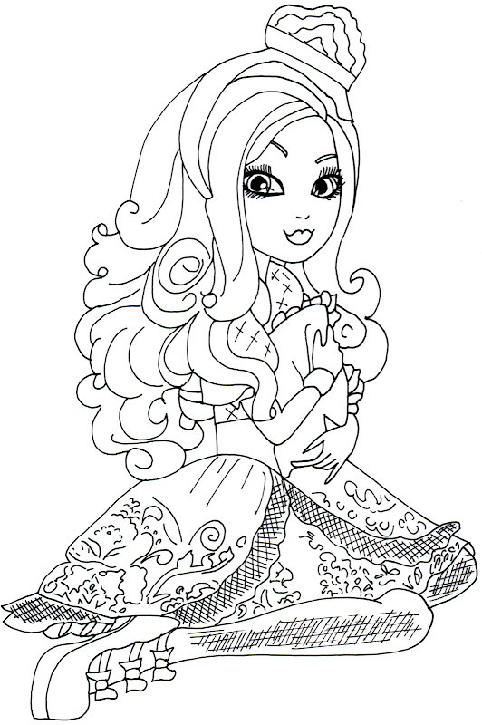 Free Printable Apple White Coloring Page title=