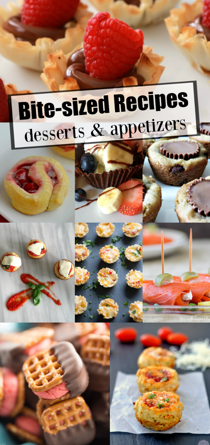 The Life of Jennifer Dawn Bitesized Desserts and Appetizers & Weekly Link Party