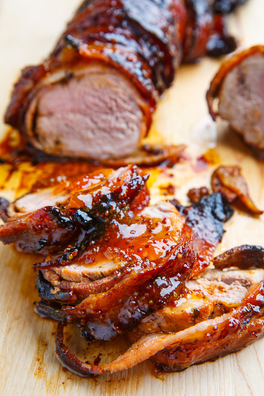 Apricot Glazed Bacon Wrapped Cajun Pork Tenderloin Apricot Glazed Bacon Wrapped Cajun Pork Tenderloin