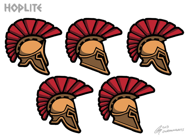 Hoplite - helmet icons