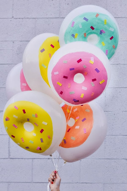 globos con forma de donuts