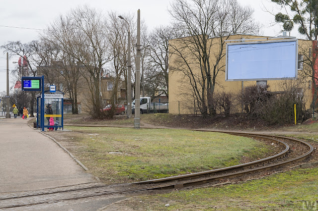 Linia tramwajowa na ulicy Kujawskiej w Bydgoszczy