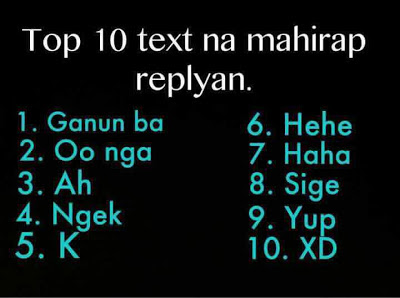 Top 10 Tagalog Text Messages na Mahirap Replyan | Pinoy Trend │ Where