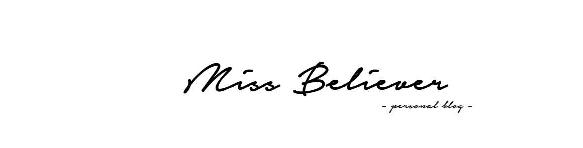 Hi Miss Believer - personal blog about beauty, fitness and lifestyle.