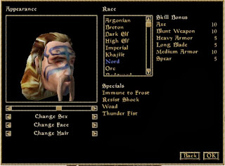 Creazione Personaggio Morrowind Creazione Personaggio Morrowind
