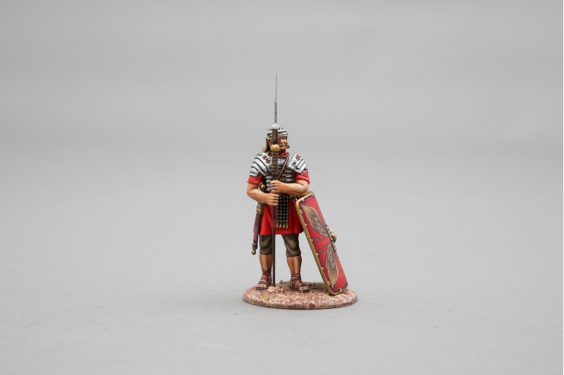 Painted Metal Figure THOMAS GUNN ROM083B Legionnaire with Bucket 30th Shield 