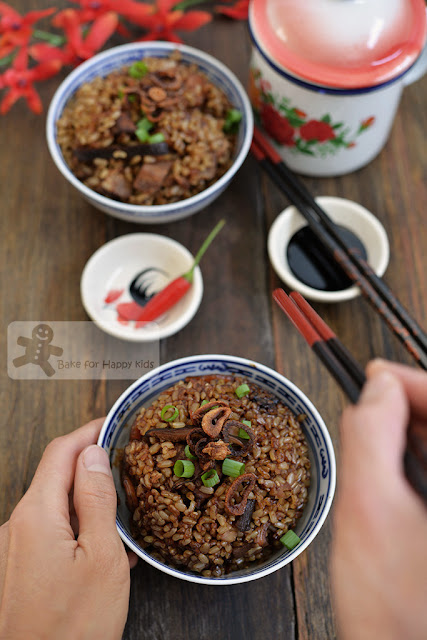 one pot rice cooker healthy traditional Hokkien yam rice
