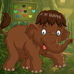 Games4King Brown Elephant Rescue Walkthrough