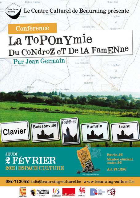 eOnomastics La toponymie du Condroz et de la Famenne