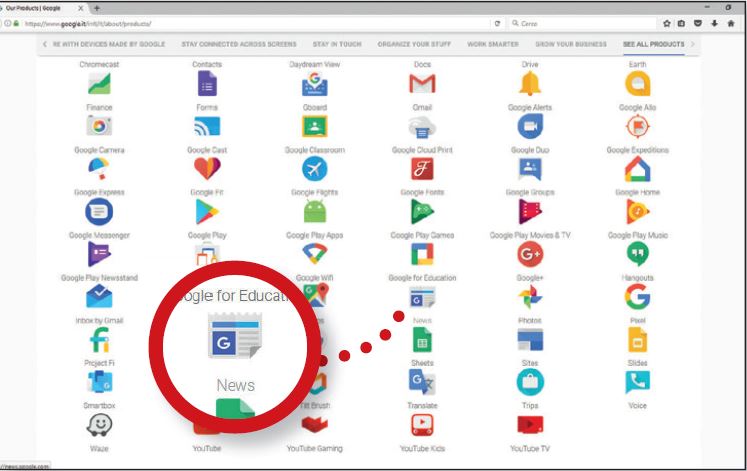 Come personalizzare notizie Google News