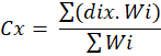 Rumus koordinat X Center of Gravity Rumus koordinat X Center of Gravity