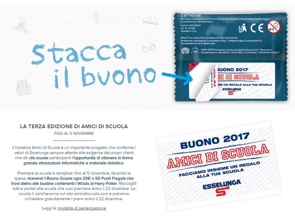 buoni scuola esselunga scaricare