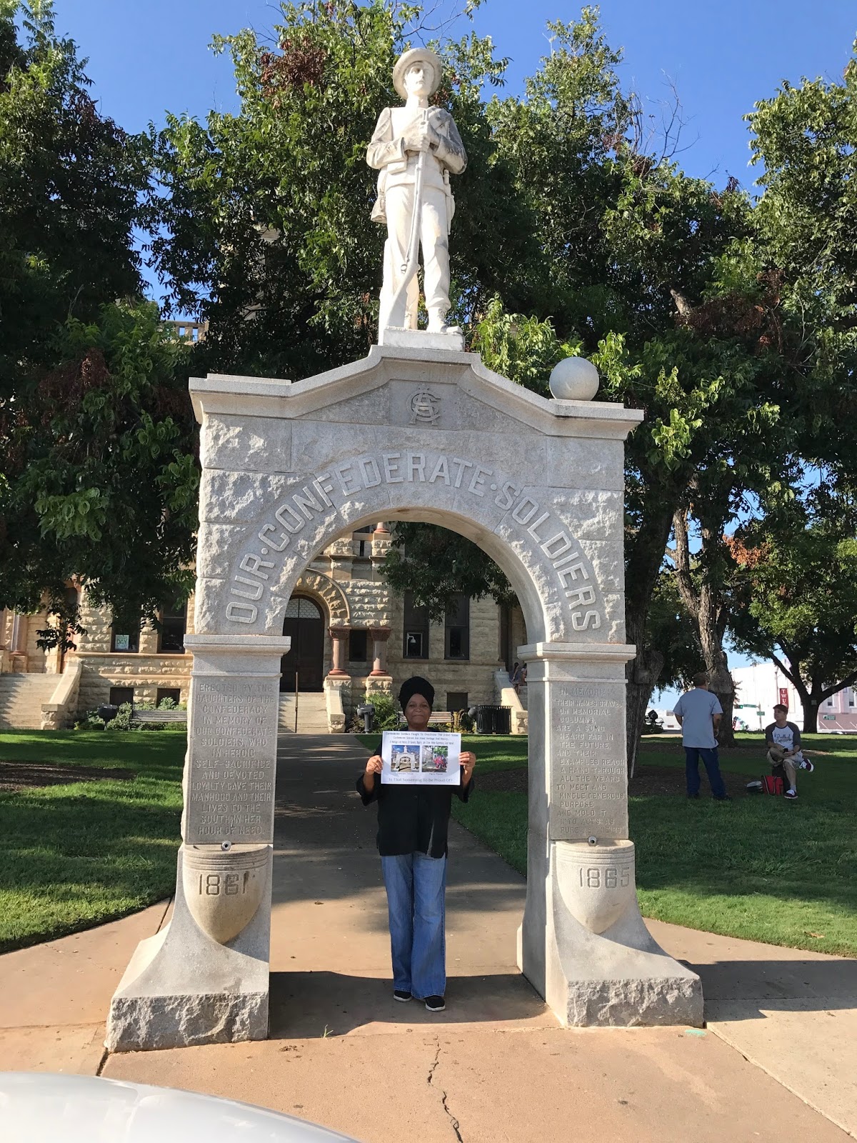 denton texas man works fearlessly for 17 years to relocate denton monument works