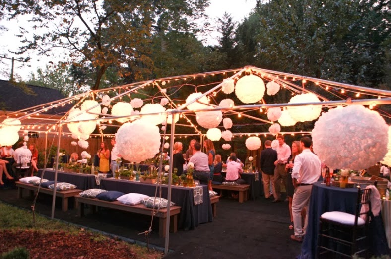 DIY Paper Lanterns & A Garden Engagement Party Carolina Charm