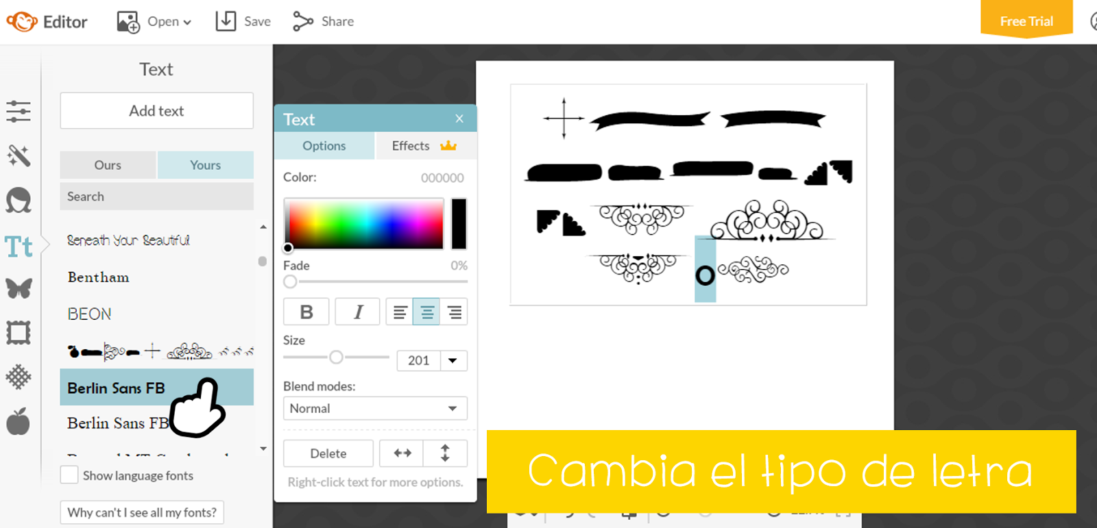 Decora tus diseños usando solo tipografías + descarga gratis. The