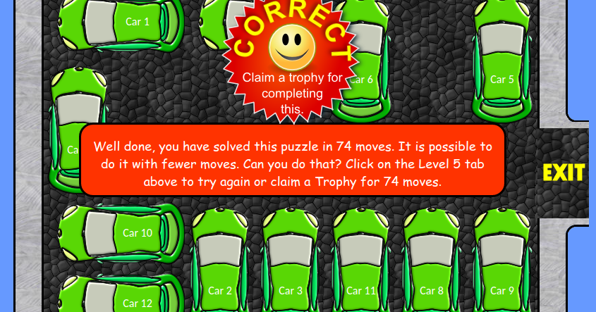 Jack @ Panmure Bridge School: Transum: Car Park Puzzle