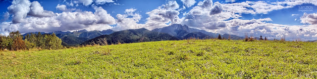 Panorama Tatra z Antałówki - Giewont