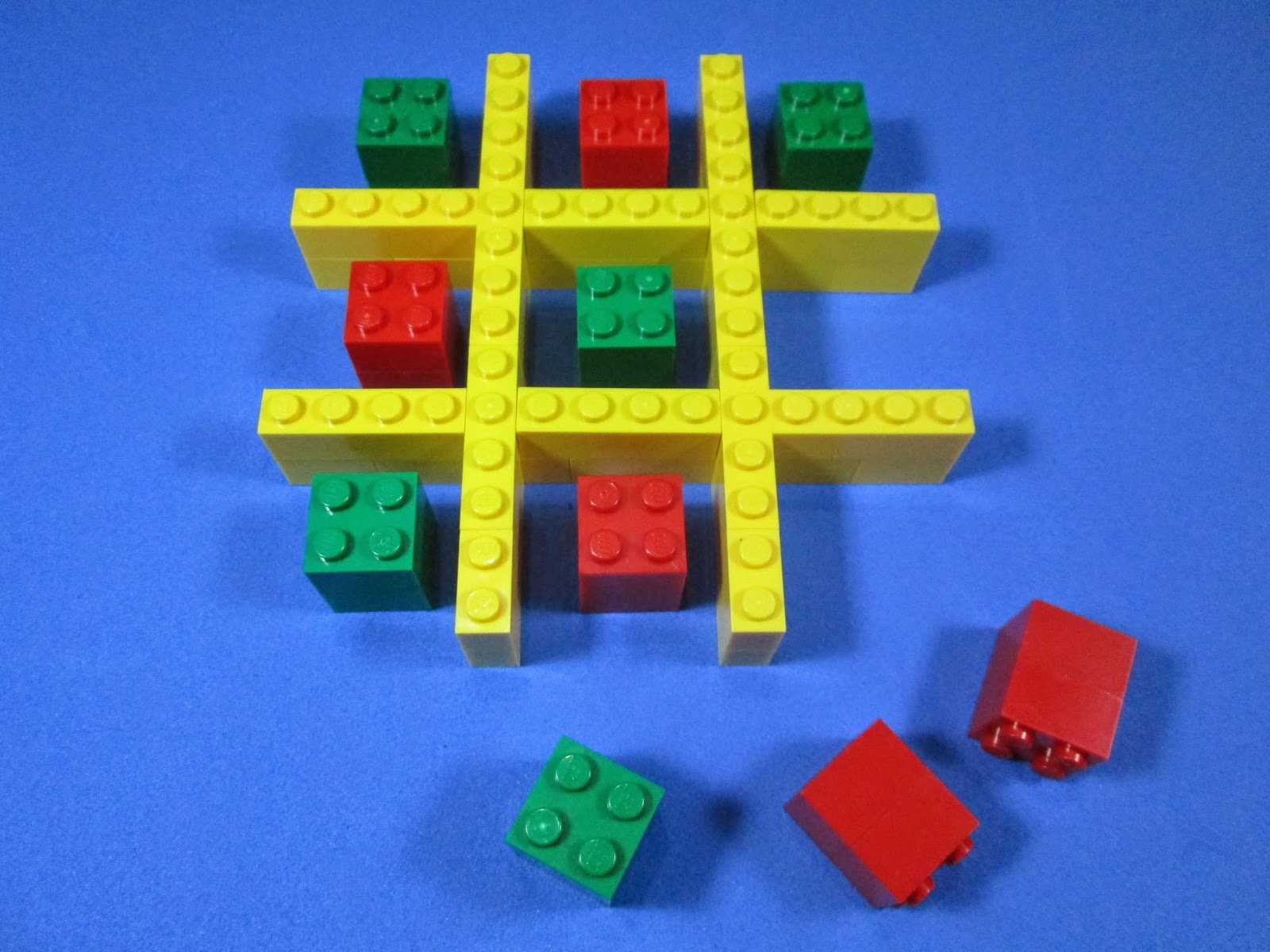 LEGO MOC Tac toe game ou jogo do galo - três versões