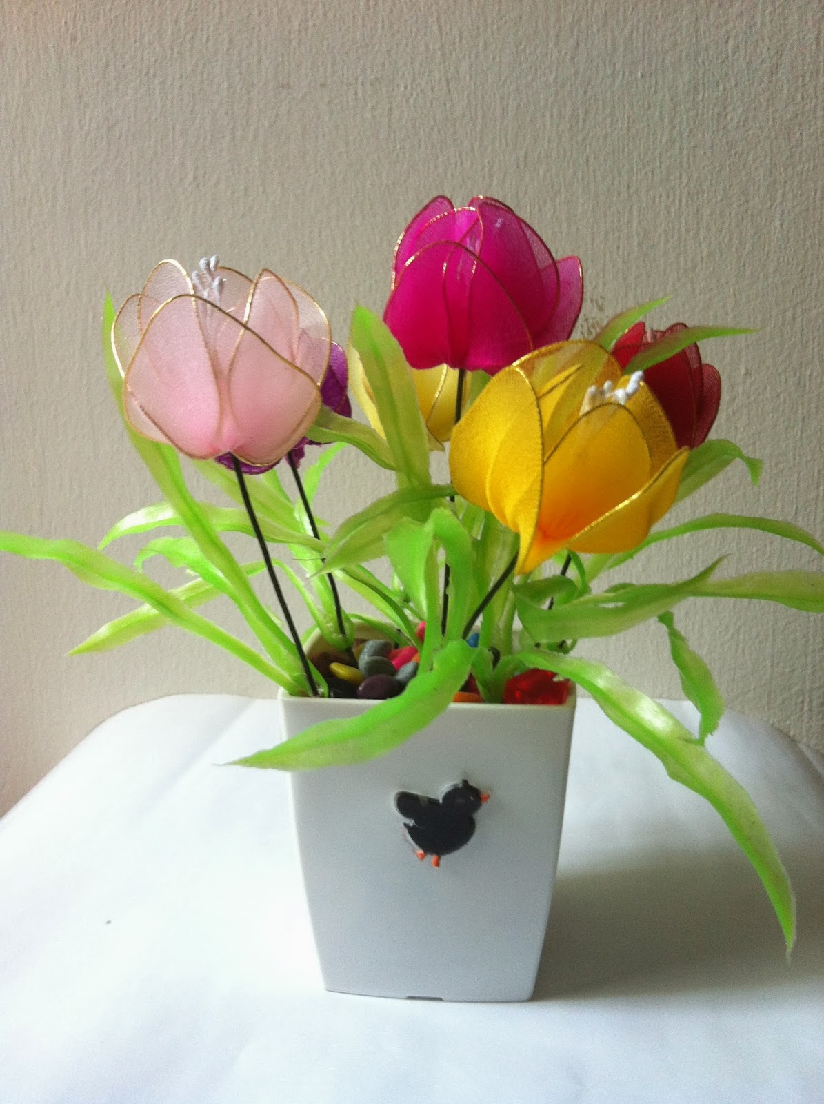 Handmade Stocking Flowers Singapore Handmade Art and Craft Flowers