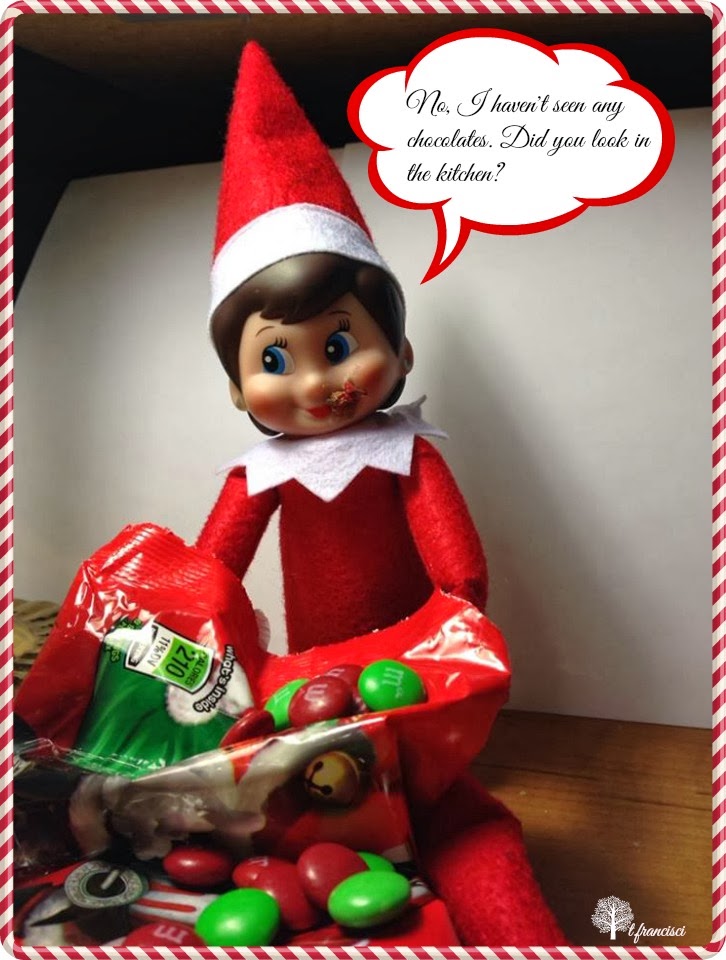 Life Inside the Page: Elf on the Shelf: Chocolates and Bubbles