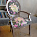 Silver Painted Upholstered Armchair