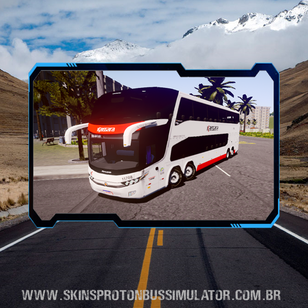G7 1800 DD Volvo Kaissara Skin Proton Bus Simulator - G7 1800 DD Volvo B450R 8X2 Viação Kaissara