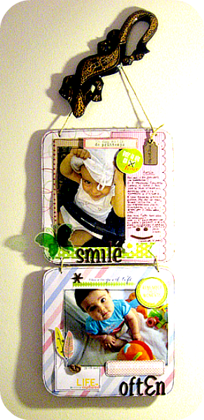 Quadretto DIY con base in cartone riciclato - DIY little frame with basis made of recycled cardboard