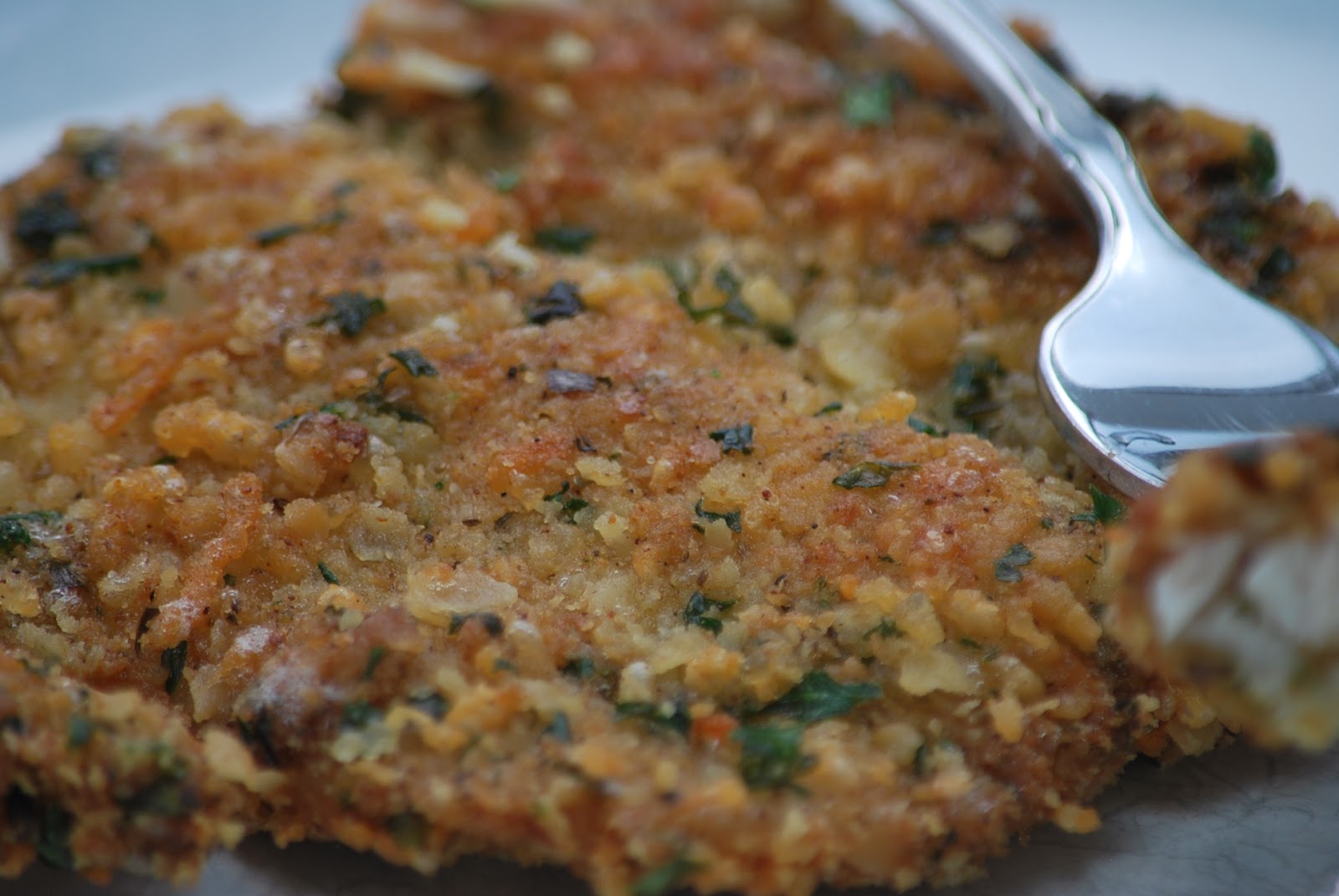 My story in recipes Cracker and Parmesan Crusted Trout