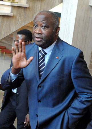 Laurent Gbagbo, presidente de Costa de Marfil desde octubre 26, 2000 a abril 11, 2011.