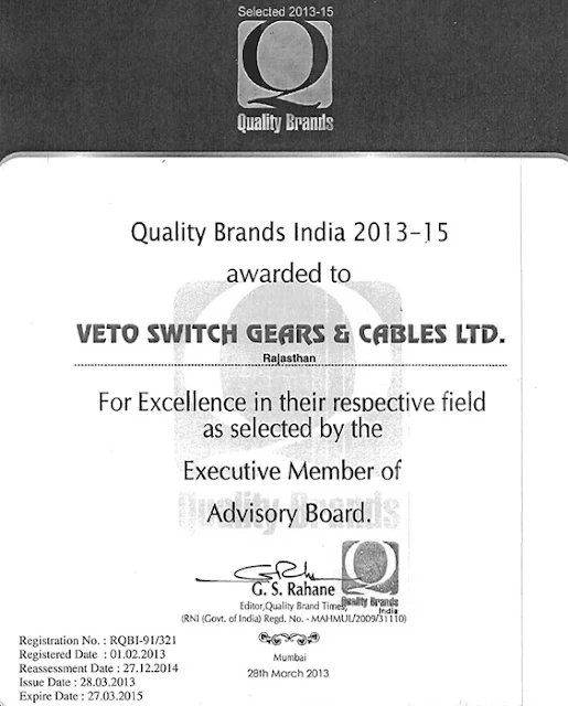 Quality Brands India 2013-15