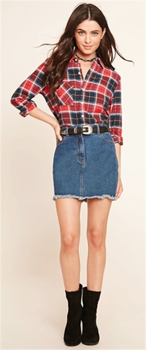 Girl In Sexy Denim Skirt Short Micro Dress Jeans Jeanskirt Denimskirt # ...