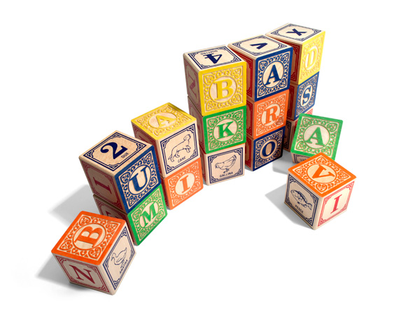 uncle goose classic abc blocks with canvas bag