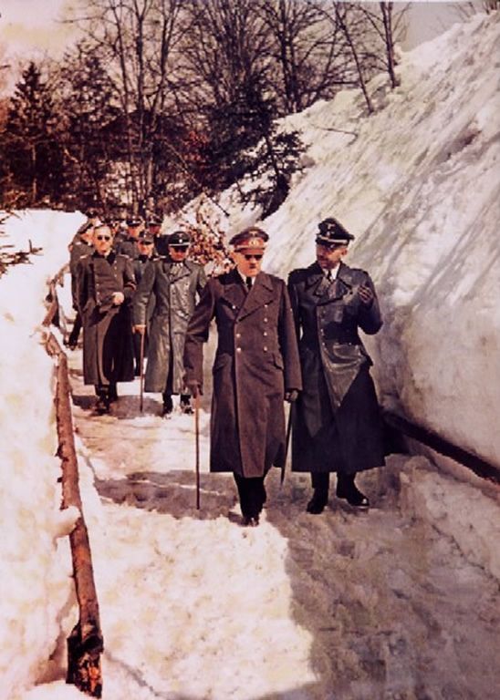 Hitler Himmler Obersalzberg Color Photos World War II worldwartwo.filminspector.com
