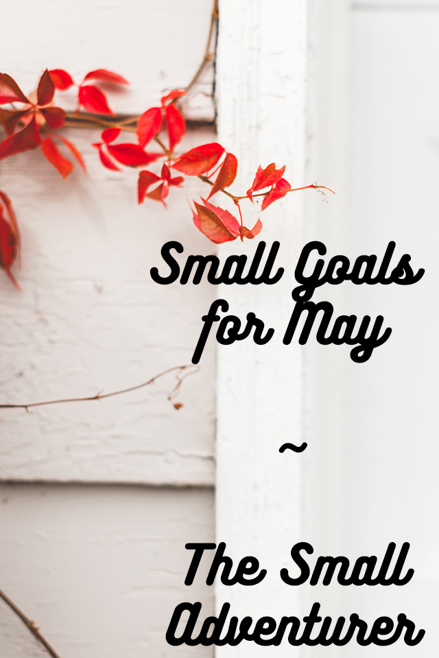 Small Goals for May || The Small Adventurer Small Goals for May || The Small Adventurer